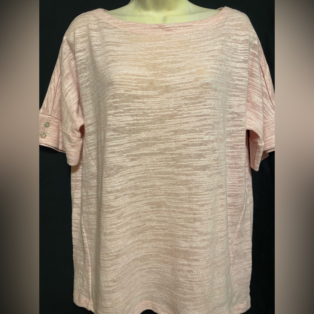 NWT Jones New York blossom pink blouse, Sz. Medium.